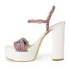 Guess Gabelle2 - Sandalen Met Plateauzool - White