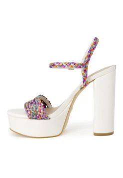 Guess Gabelle2 - Sandalen Met Plateauzool - White