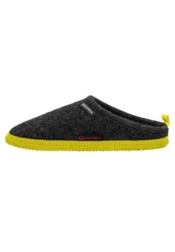 Giesswein Woolpops - Pantoffels - Anthrazit/Lime -Havaianas Verkoopwinkel 0787353716fc4799b3859d123db2a41f