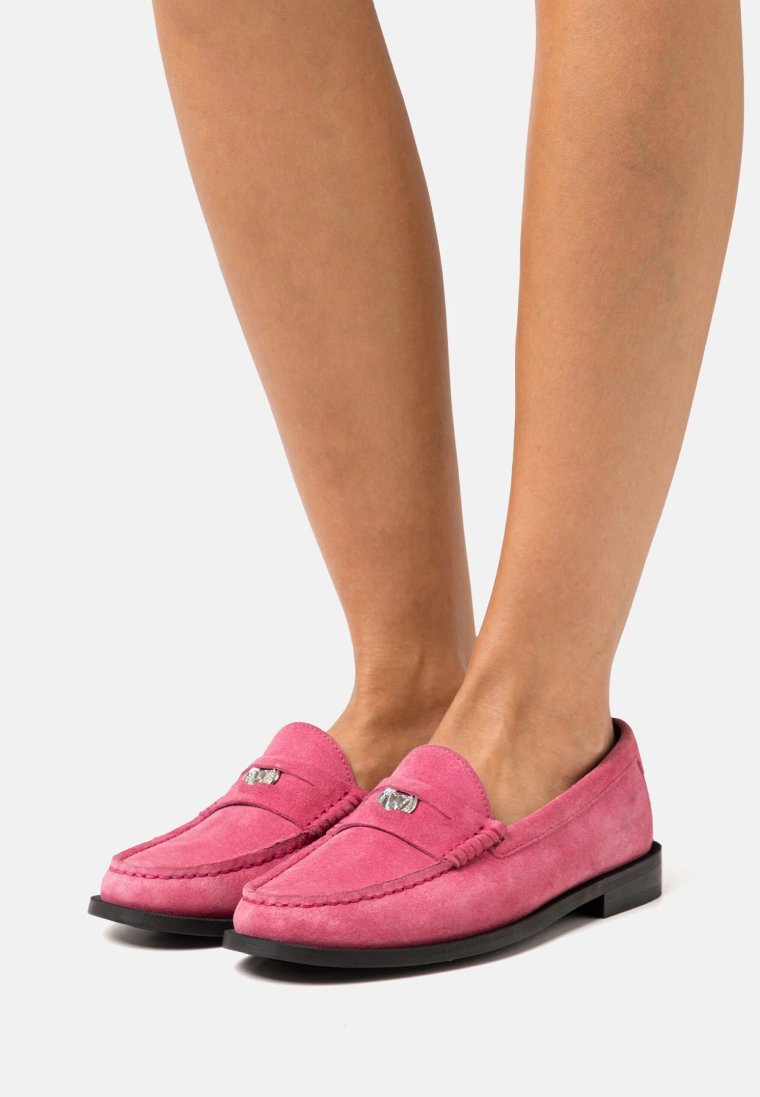 Rhea Penny Loafer- Instappers - Bright Pink 1 Rhea Penny Loafer- Instappers - Bright Pink