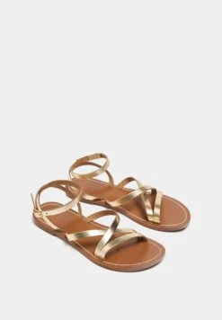 PULL & BEAR Strappy- Sandalen - Gold Coloured -Havaianas Verkoopwinkel 0b18ece1a42f498f88633fe85ff046a7