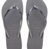 Havaianas Flip Flop Slim Glitter Ii - Teenslippers - Grey