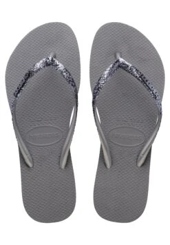 Havaianas Flip Flop Slim Glitter Ii - Teenslippers - Grey