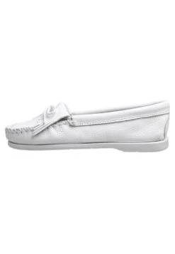 Minnetonka Kilty Unbeaded - Mocassins - White