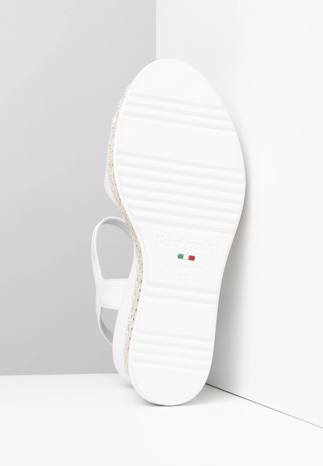 NeroGiardini Sandalen Met Sleehak - Bianco 5 NeroGiardini Sandalen Met Sleehak - Bianco - Afbeelding 5