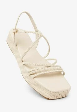 Next Forever Comfort Plait Detail Asymmetric Pattern- Sandalen Met Plateauzool - Bone -Havaianas Verkoopwinkel 1b966736167c4df9b0b6666e22181899