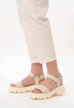 Sandalen Met Plateauzool - Kremowy