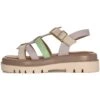 Sandalen Met Plateauzool - Beige White Pink Green