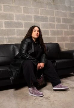 Wmns Air Jordan 1 Mid Se Edge - Sneakers Hoog - Purple Smoke/White -Havaianas Verkoopwinkel 267b960709d44dc69ea16b7acdca6997