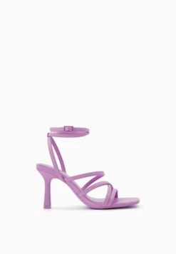BERSHKA High-Heel With Ankle Strap- Sandalen - Purple -Havaianas Verkoopwinkel 39c3c5ff1e6140bbaba4efc7b5451125
