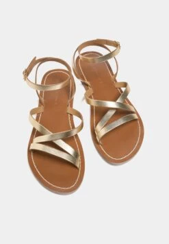 PULL & BEAR Strappy- Sandalen - Gold Coloured -Havaianas Verkoopwinkel 3c58ed271d384280bf24d032e24f95f4