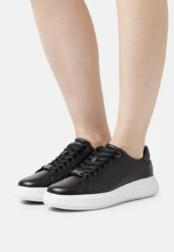 Calvin Klein Raised Cupsole Lace Up - Sneakers Laag - Black