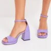 Sandalen Met Hoge Hak - Lilac