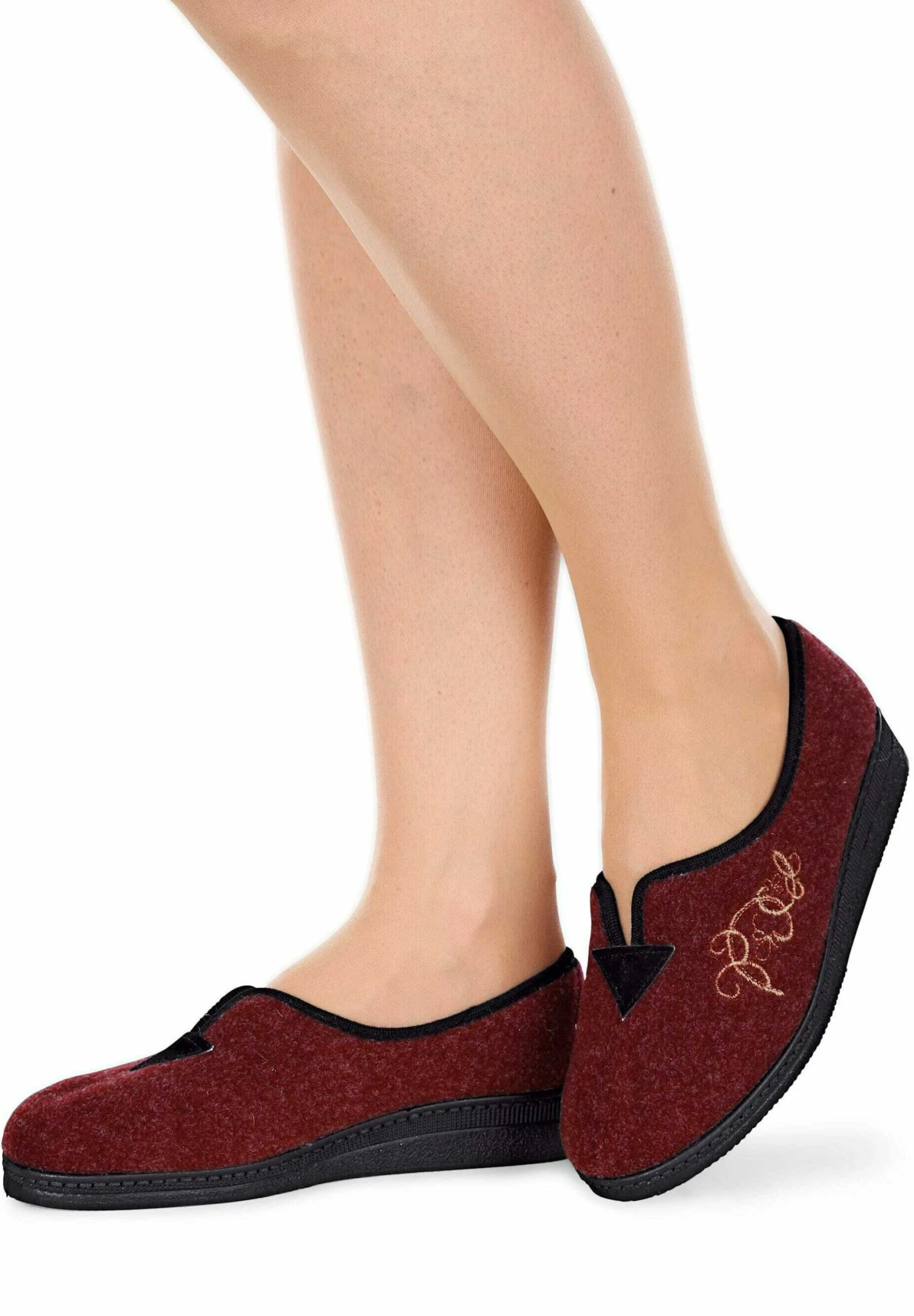 Pantoffels - Bordeaux 1 Pantoffels - Bordeaux