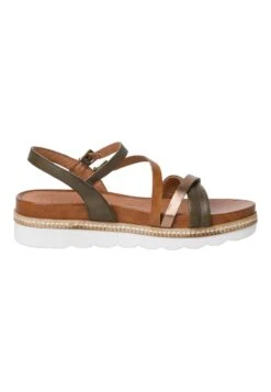 Marco Tozzi Sandalen Met Plateauzool - Khaki Comb -Havaianas Verkoopwinkel 570785674f5d4aa0bb18a5cc83e15115
