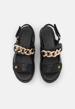 ONLY Shoes Onlmalu Chunky Sandal - Sandalen - Black/Gold -Havaianas Verkoopwinkel 579cb22b42eb48f29bc65b657a7ae4e2