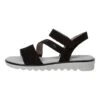 Jana Sandalen Met Sleehak - Black