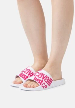 JUST CAVALLI Badslippers - White/Beetrot Purple