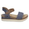 Josef Seibel Sandalen Met Sleehak - Jeans Kombi