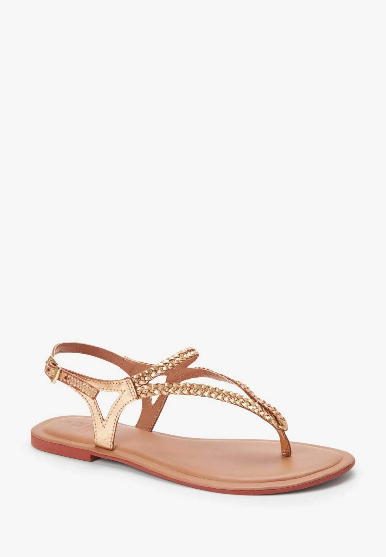 Next Forever Comfort Plait Toe Post - Teensandalen - Gold 2 Next Forever Comfort Plait Toe Post - Teensandalen - Gold - Afbeelding 2
