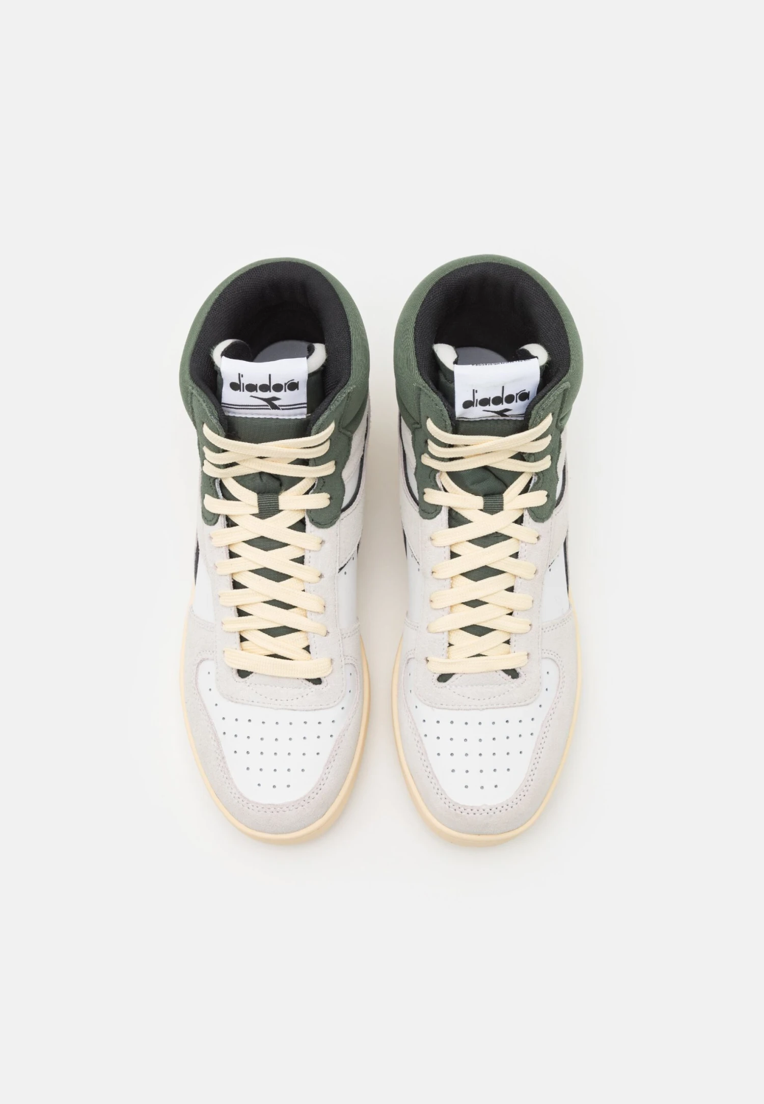 Diadora Magic Basket Mid Unisex - Sneakers Hoog - White/Dark Forest 4 Diadora Magic Basket Mid Unisex - Sneakers Hoog - White/Dark Forest - Afbeelding 4