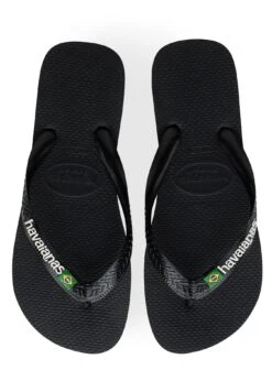 Havaianas Flip Flop Brasil Logo - Teenslippers - Black/Black