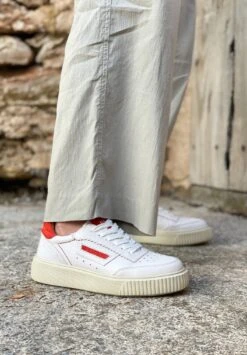 Joanne - Sneakers Laag - Weiß Rot