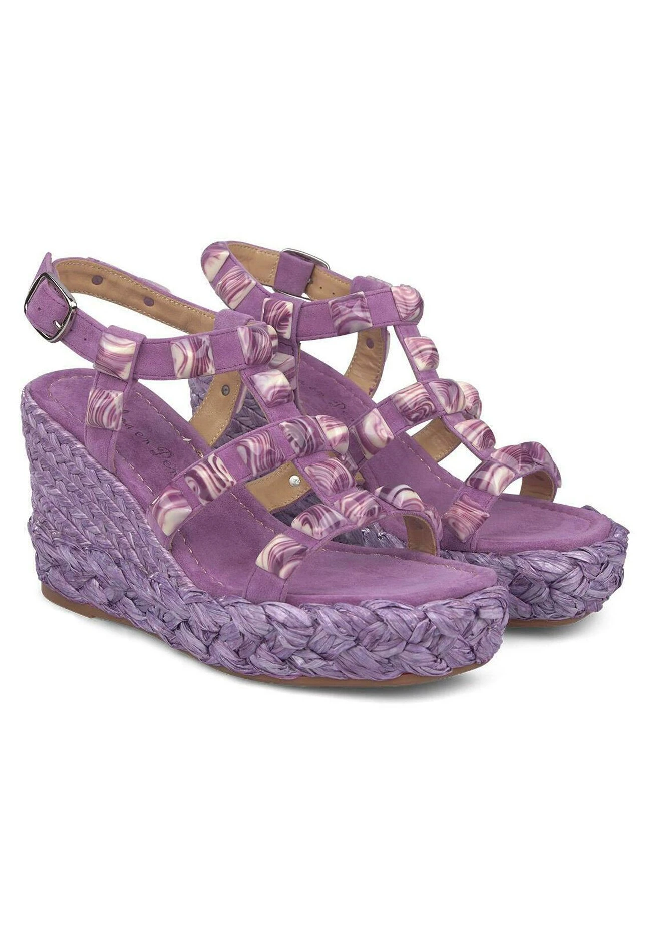 Alma En Pena Bermudez - Sandalen Met Sleehak - Morado 2 Alma En Pena Bermudez - Sandalen Met Sleehak - Morado - Afbeelding 2