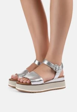 Inuovo Sandalen Met Plateauzool - Silver Slv