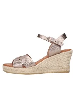 Sandalen Met Sleehak - Taupe