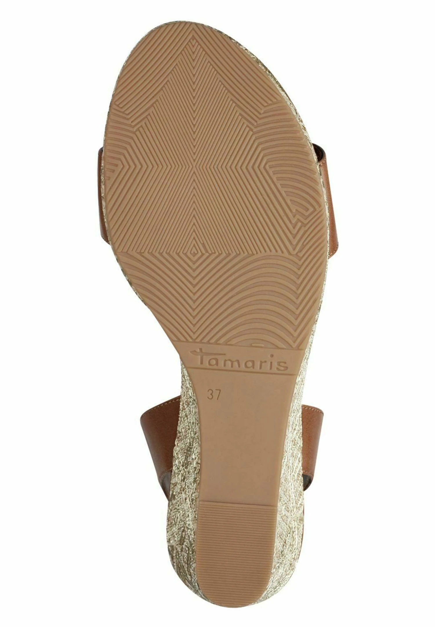 Tamaris Sandalen Met Sleehak - Cognac 4 Tamaris Sandalen Met Sleehak - Cognac - Afbeelding 4