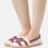 Tory Burch Logo - Espadrilles - Ash White/Vino