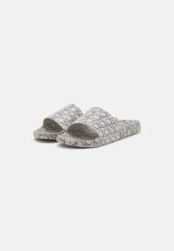 Calvin Klein Pool Slide - Badslippers - Silver Grey/Black -Havaianas Verkoopwinkel bd610306a1444c8f8f9d7c84ae51b8f3