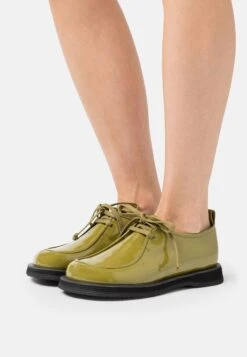 Bow Detail Loafer - Veterschoenen - Olive