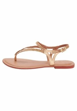 Next Forever Comfort Plait Toe Post - Teensandalen - Gold