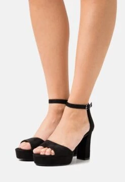 Tamaris Sandalen Met Hoge Hak - Black